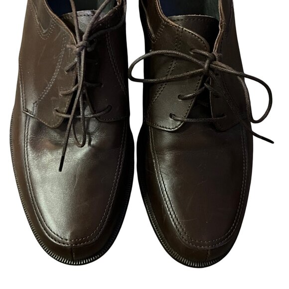 Vero Cuoio Men’s Brown Leather Lace Up Dress Shoes Size 8 Used Italy main image 15